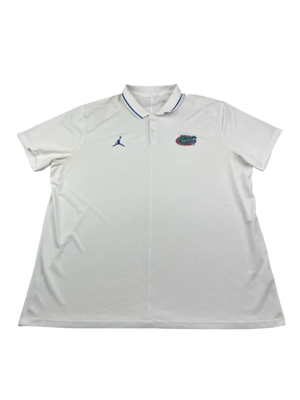 Florida Gators UF x Jordan Men's Performance S/S Polo Shirt White • 2XL
